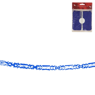 Afbeelding laden in galerijviewer, Slinger blauw 4 m set van 2 | 24 stuks
