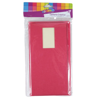 Afbeelding laden in galerijviewer, Kaarten met enveloppen fuchsia 21 cm 5 stuks | 48 stuks
