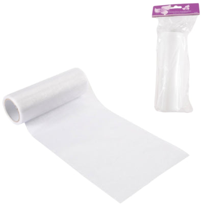 Organza op rol wit 15 cm x 10 m | 24 stuks