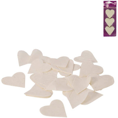 Afbeelding laden in galerijviewer, Confetti hart ivoor 100 g | 24 stuks
