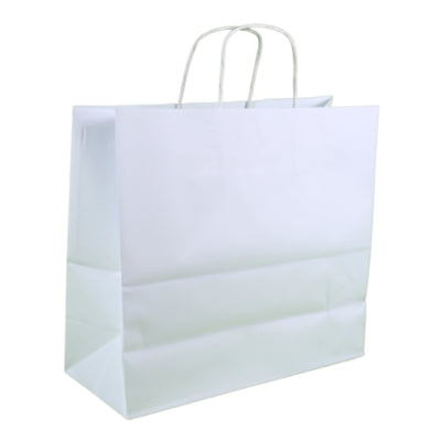Afbeelding laden in galerijviewer, Papieren tas wit 35 cm set van 100
