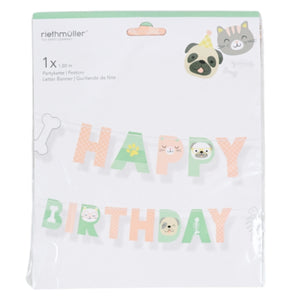 Amscan slinger happy birthday hond kat 180 cm | 20 stuks