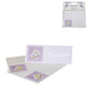 Tafelkaartjes baby wiegje lila 10 cm 6 stuks | 24 stuks