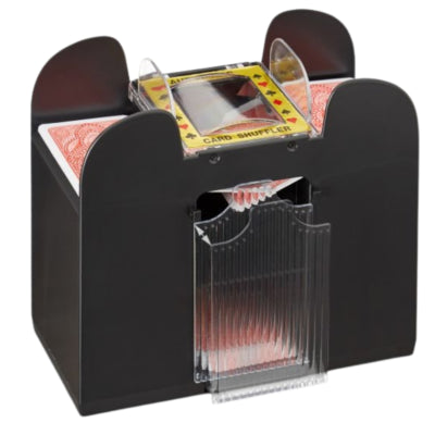 Afbeelding laden in galerijviewer, Relaxdays kaartenschudmachine op batterij zwart 6 decks | 6 stuks

