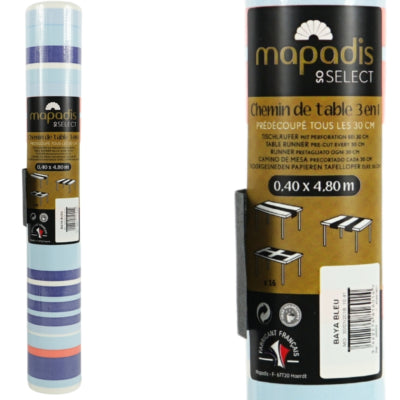 Tafelloper 3-in-1 blauw 480 cm | 24 stuks