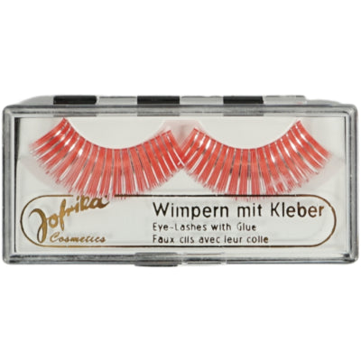 Afbeelding laden in galerijviewer, Jofrika cosmetics kunstwimpers oranje zilver 9,5 cm b-keus | 60 stuks
