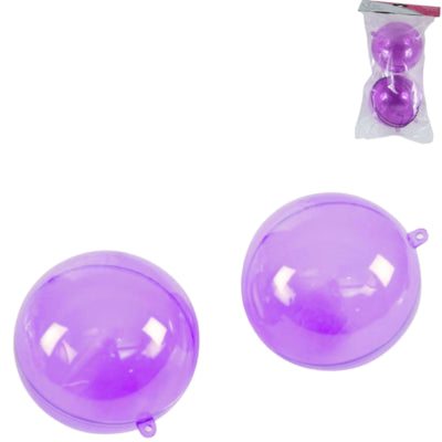 Afbeelding laden in galerijviewer, Miss france hangerbal paars 10 cm set van 2 | 24 stuks
