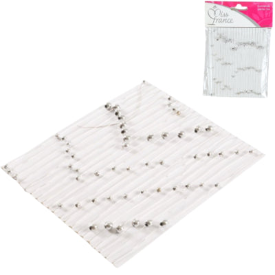 Afbeelding laden in galerijviewer, Miss france parelslinger zilverkleurig 5 meter | 48 stuks
