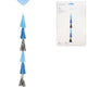 Amscan ballonslinger franje blauw 70 cm | 10 stuks