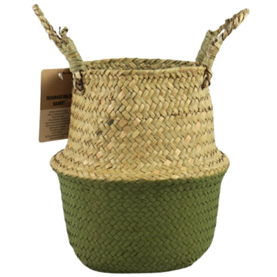 Mand zeegras olijfgroen bruin 22 cm | 8 stuks