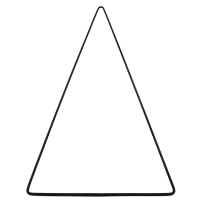 Decoratie diy kerstboom metaal zwart 55 cm | 24 stuks