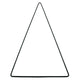Decoratie diy kerstboom metaal zwart 55 cm | 24 stuks