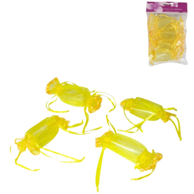 Afbeelding laden in galerijviewer, Geschenkverpakking geel 13 cm set van 4 | 48 stuks
