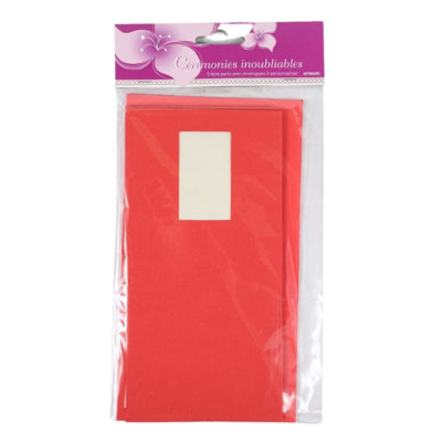 Afbeelding laden in galerijviewer, Kaarten met enveloppen rood 21 cm 5 stuks | 48 stuks
