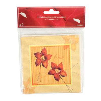 Afbeelding laden in galerijviewer, Kennisgevingskaarten huwelijk nature 12 cm 6 stuks | 24 stuks
