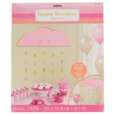 Afbeelding laden in galerijviewer, Amscan deurgordijn babyshower roze goudkleurig 193 cm | 12 stuks
