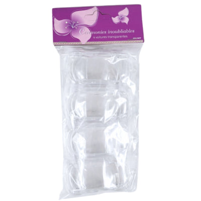 Afbeelding laden in galerijviewer, Hanger auto transparant 8 cm 4 stuks | 48 stuks
