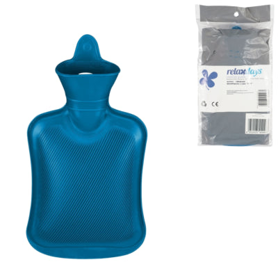 Afbeelding laden in galerijviewer, Relaxdays warmwater kruik blauw 1 l | 12 stuks
