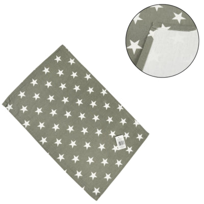 Placemat ster katoen grijs 48 cm | 48 stuks