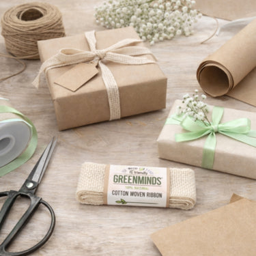 Greenminds lint katoen naturel 2 m | 48 stuks