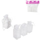 Geschenkverpakking organza wit 9 cm set van 4 | 24 stuks