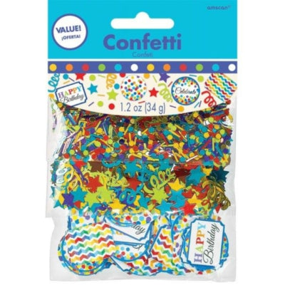 Afbeelding laden in galerijviewer, Amscan confetti happy birthday mix 34 gr. | 24 stuks

