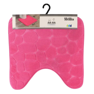 Wc mat fuchsia microfiber 50 x 50 cm | 16 stuks