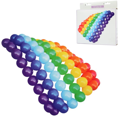 Afbeelding laden in galerijviewer, Amscan diy ballonnen regenboog 13 cm 77 stuks | 8 stuks
