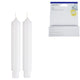 Amscan lampion kaarsen wit 1,8 x 10,5 cm set van 2 | 40 stuks