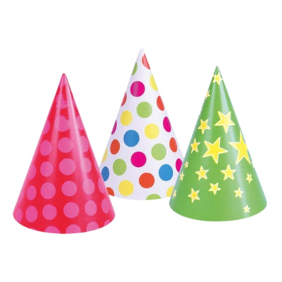 Afbeelding laden in galerijviewer, Amscan feesthoedje papier 16 cm 3 assorti | 100 stuks
