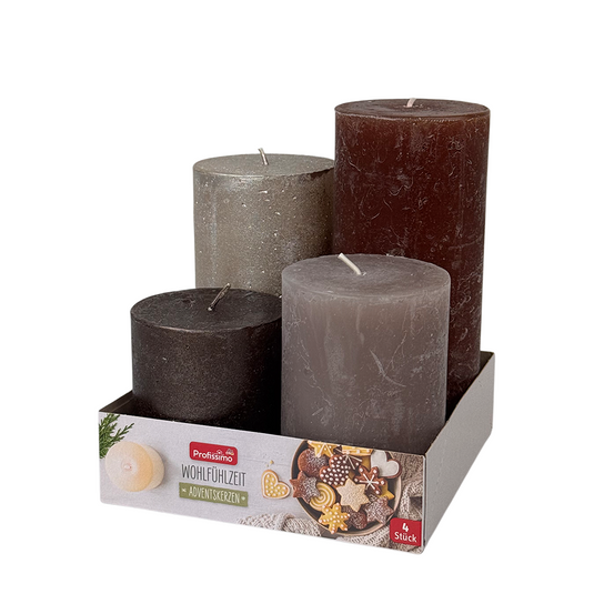Profissimo stompkaars rustiek metallic set warm 4-delig
