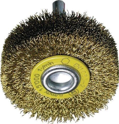 Promat tecwerk ronde borstel | d. 60 mm draaddikte 0,2 mm | messing 18 mm | 15000 min-¹ - 4000841142
