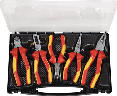 Promat tecwerk set tangen | inhoud 5 delig vde geïsoleerd | verchroomd | in kunststof koffer - 4000810887