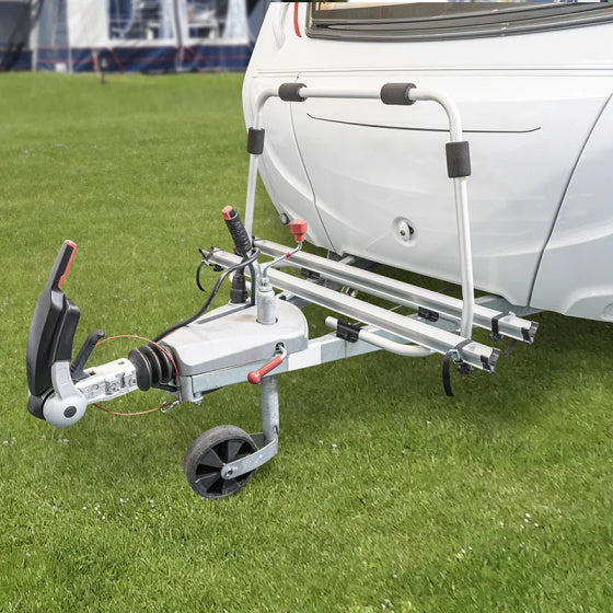 Afbeelding laden in galerijviewer, fietsendrager voor caravandissel 2 fietsen zilver
