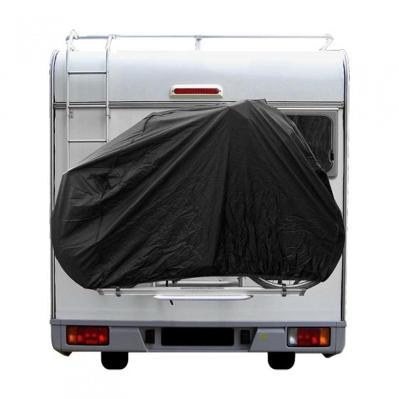 Afbeelding laden in galerijviewer, ProPlus Fietshoes - Beschermhoes voor 2 fietsen, zwart, waterafstotend, 150x74x122 cm
