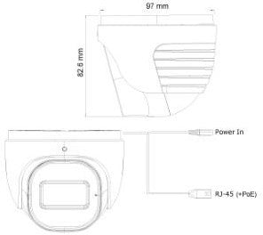 Afbeelding laden in galerijviewer, Provision ip camera dome 4mpix 12v ir-led 2.8mm - 7900276
