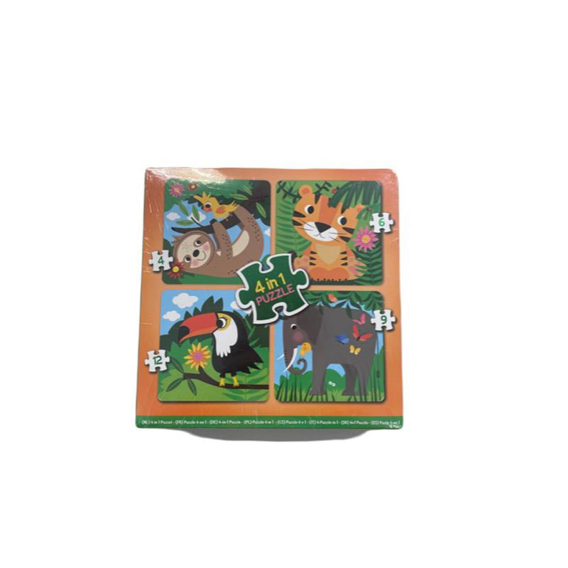 Afbeelding laden in galerijviewer, 4-in-1 puzzel 4,6,9 en 12 stukjes
