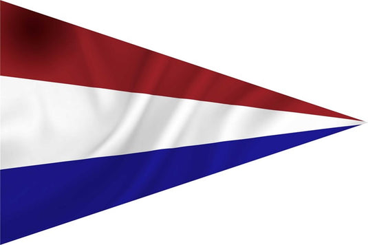 Dokkumer vlaggen centrale puntvlag nederland 20x30 cm spun-poly