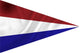 Dokkumer vlaggen centrale puntvlag nederland 20x30 cm spun-poly