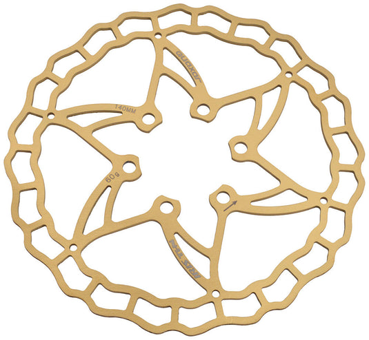Quaxar iris ultra-lightweight titanium 6-hole brake disc