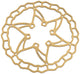 Quaxar iris ultra-lightweight titanium 6-hole brake disc
