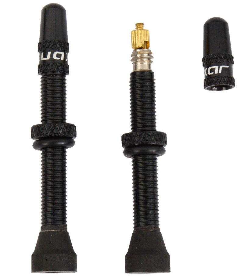Afbeelding laden in galerijviewer, Quaxar tubeless valves universal aluminum black

