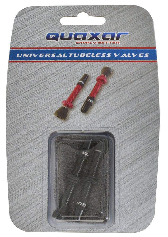 Afbeelding laden in galerijviewer, Quaxar tubeless valves universal aluminum black
