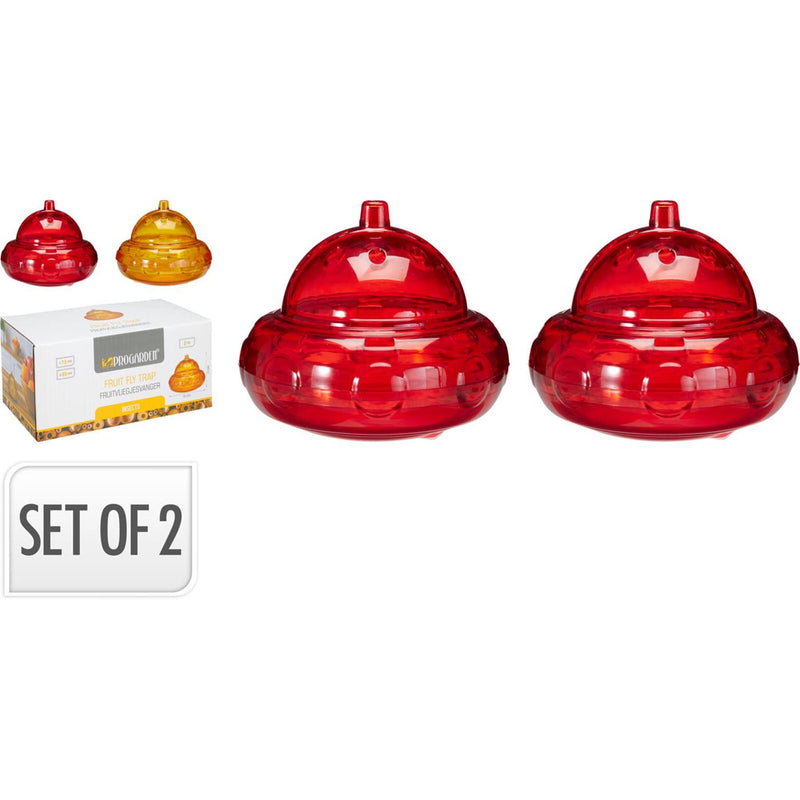 Afbeelding laden in galerijviewer, Pro garden fruitvliegjesvanger set van 2 stuks 2 assorti
