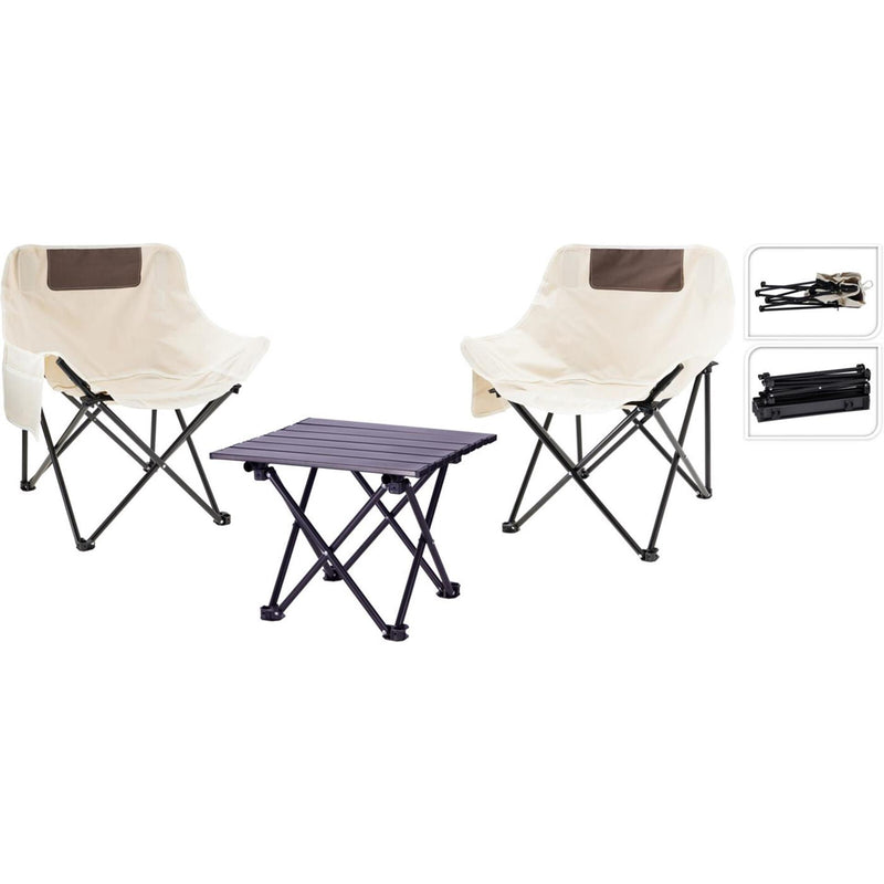 Afbeelding laden in galerijviewer, Campingset metaal 3-delig campingset metaal 3-delig
