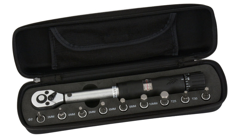 Afbeelding laden in galerijviewer, Radon comp torque wrench 1 4 2-14 nm fixable incl. bits
