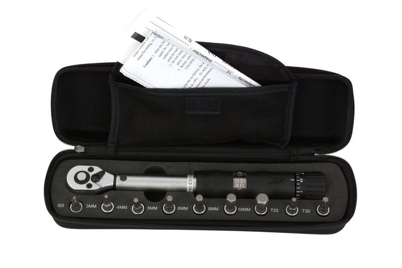 Afbeelding laden in galerijviewer, Radon comp torque wrench 1 4 2-14 nm fixable incl. bits
