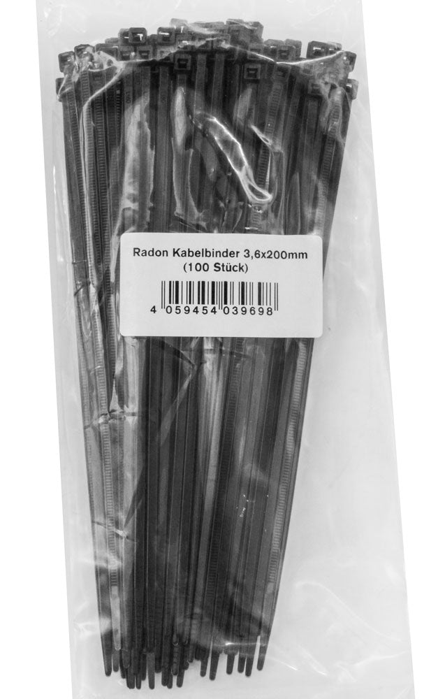Afbeelding laden in galerijviewer, Radon cable tie 200x3.6mm (100 pieces)
