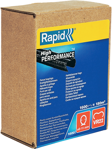 Rapid hekwerk hogringen vr22 | 1.600 stuks | zwart - 40017338