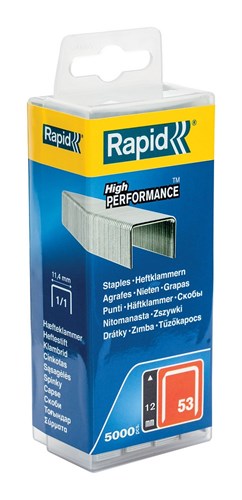 Afbeelding laden in galerijviewer, Rapid nr. 53 dundraadnieten 12 mm, 5.000 stuks - 40303086 - 40303086
